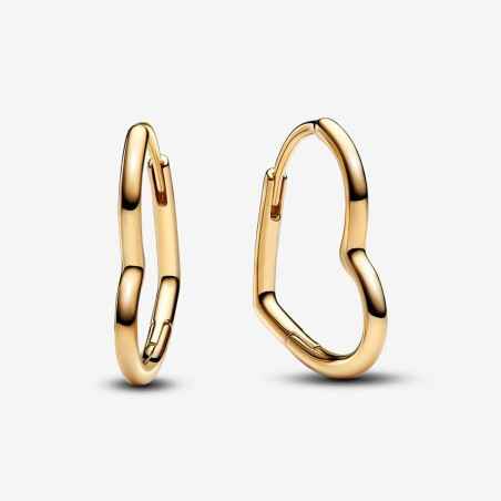 ORECCHINI CERCHI CUORI ASIMMETRICI DONNA PANDORA  268307C00 Pandora