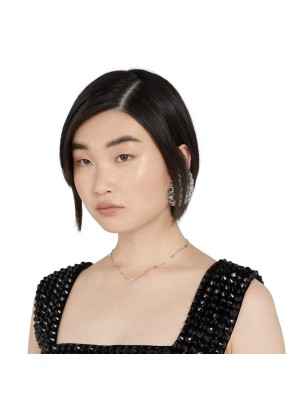 COLLANA IN ORO BIANCO E DIAMANTI DONNA GUCCI INTERLOCKING G YBB72940200300U Gucci