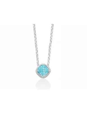COLLANA ARGENTO E TOPAZIO DONNA MILUNA GEMMA DEL CIELO CLD4538 MILUNA