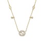COLLANA IN ORO GIALLO E DIAMANTI 0.27 CT DONNA GUCCI INTERLOCKING G