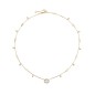 COLLANA IN ORO GIALLO E DIAMANTI 0.27 CT DONNA GUCCI INTERLOCKING G