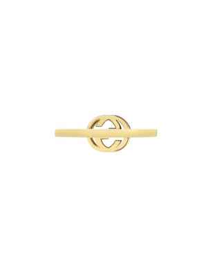 ANELLO IN ORO GIALLO E DIAMANTI DONNA GUCCI INTERLOCKING G YBC729412002014 Gucci