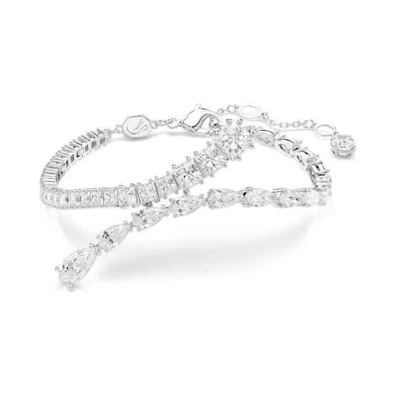 BRACCIALE MATRIX BIANCO TAGLIO MISTO DONNA SWAROVSKI  BRACCIALE MATRIX BIANCO TAGLIO MISTO DONNA SWAROVSKI