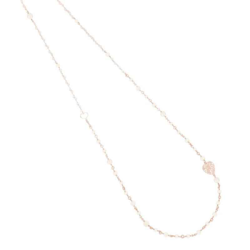 COLLANA LUNGA PERLE BIANCHE DONNA MAMAN ET SOPHIE