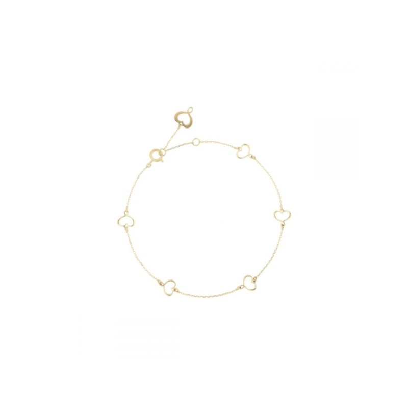 BRACCIALE 18KT CON 5 CUORI DONNA MAMAN ET SOPHIE 