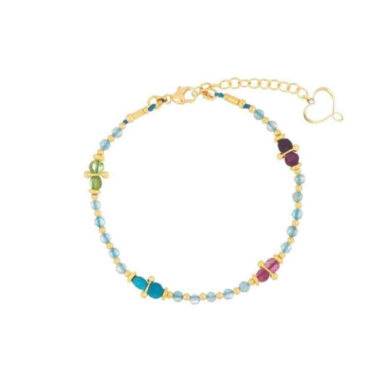 BRACCIALE ACQUAMARINA E PIETRE MAMAN ET SOPHIE