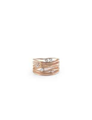 ANELLO ORO ROSA DIAMANTI DONNA ANNAMARIA CAMMILLI DUNE GAN0914P Annamaria Cammilli