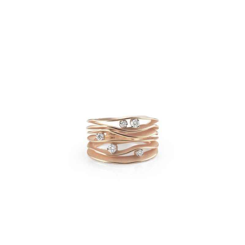 ANELLO ORO ROSA DIAMANTI DONNA ANNAMARIA CAMMILLI DUNE ANELLO ORO ROSA DIAMANTI DONNA ANNAMARIA CAMMILLI DUNE