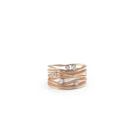 ANELLO ORO ROSA DIAMANTI DONNA ANNAMARIA CAMMILLI DUNE GAN0914P Annamaria Cammilli