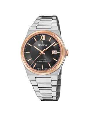 OROLOGIO SWISS MADE BICOLORE NERO 40MM UOMO FESTINA  F20036/3 Festina