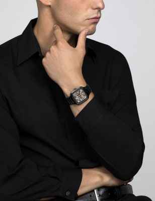 OROLOGIO TRUE SQUARE AUTOMATIC OPEN HEART UOMO RADO  R27086162 Rado