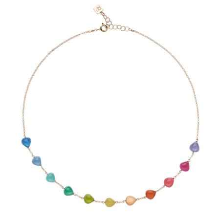 COLLANA RAINBOW DONNA ROSSOPREZIOSO SEMINO D'AMORE GC 24483 RW Rossoprezioso