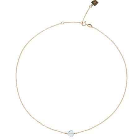 GIROCOLLO ORO STONE TOPAZIO AZZURRO DONNA ROSSOPREZIOSO GC 23493 TA ROSSOPREZIOSO