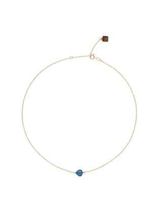 GIROCOLLO ORO 9KT BLU LONDON ROSSOPREZIOSO SEMINO D'AMORE GC 24465 BL ROSSOPREZIOSO