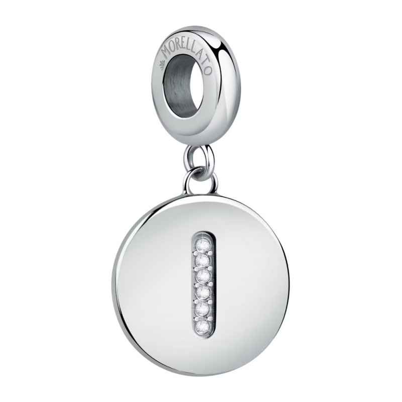 CHARM LETTERA I ACCIAIO E CRISTALLI DONNA MORELLATO 