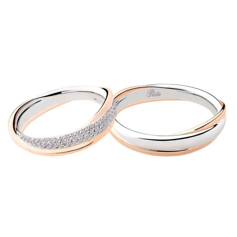 ANELLO FEDE ORO BIANCO ROSA UOMO-DONNA POLELLO ANELLO FEDE ORO BIANCO ROSA UOMO-DONNA POLELLO