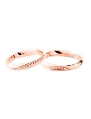ANELLO FEDE IN ORO ROSA E DIAMANTI UOMO POLELLO  3118UR POLELLO