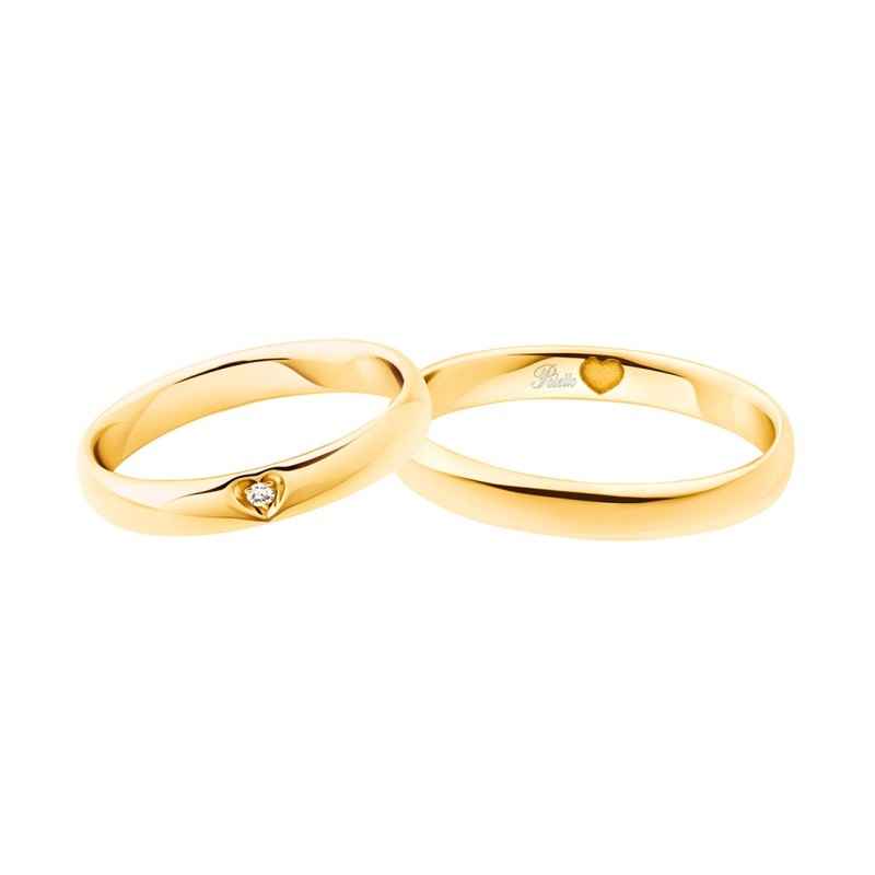 ANELLO FEDE NUZIALE IN ORO GIALLO E DIAMANTE DONNA POLELLO ANELLO FEDE NUZIALE IN ORO GIALLO E DIAMANTE DONNA POLELLO