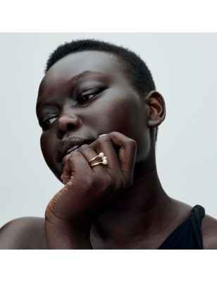 ANELLO TRIPLA FASCIA CON PERLE MIS.48 DONNA PANDORA  163285C01-48 Pandora