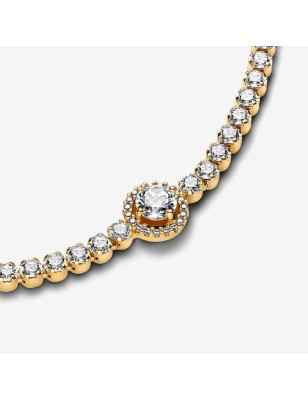 BRACCIALE TENNIS SCINTILLANTE COLOR ORO CM18 DONNA PANDORA  - category_name - XDMG De Marchi Gianotti