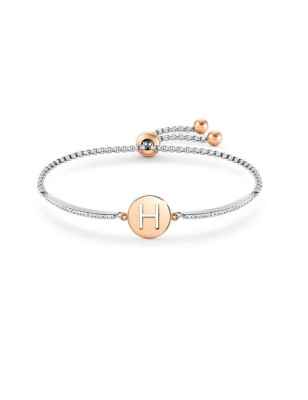 BRACCIALE MILLELUCI LETTERA H IN PVD ROSA DONNA NOMINATION  028007/008 NOMINATION