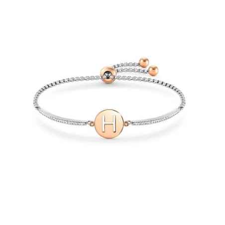 BRACCIALE MILLELUCI LETTERA H IN PVD ROSA DONNA NOMINATION  028007/008 NOMINATION