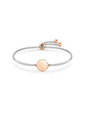 BRACCIALE MILLELUCI LETTERA I IN PVD ROSA DONNA NOMINATION  028007/009 NOMINATION