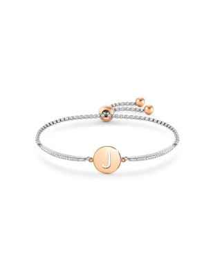 BRACCIALE MILLELUCI LETTERA J IN PVD ROSA DONNA NOMINATION  028007/010 NOMINATION