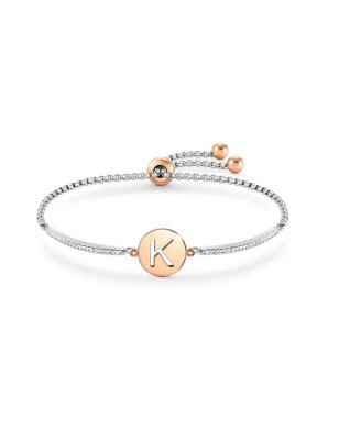 BRACCIALE MILLELUCI LETTERA K IN PVD ROSA DONNA NOMINATION  028007/011 NOMINATION