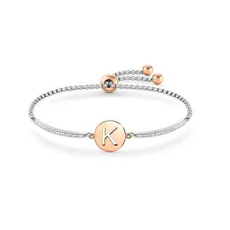 BRACCIALE MILLELUCI LETTERA K IN PVD ROSA DONNA NOMINATION  028007/011 NOMINATION