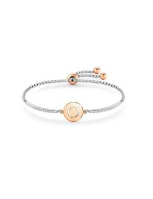 BRACCIALE MILLELUCI LETTERA O IN PVD ROSA DONNA NOMINATION  028007/015 NOMINATION