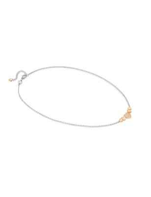 COLLANA CUORI ACCIAIO ROSATO E ZIRCONI DONNA NOMINATION 