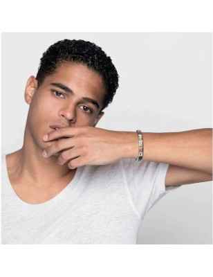 TESSERA LETTERA F ACCIAIO E ORO NOMINATION