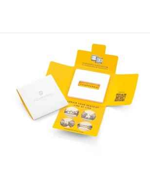 TESSERA BRACCIALE QUADRIFOGLIO IN ORO ROSA NOMINATION