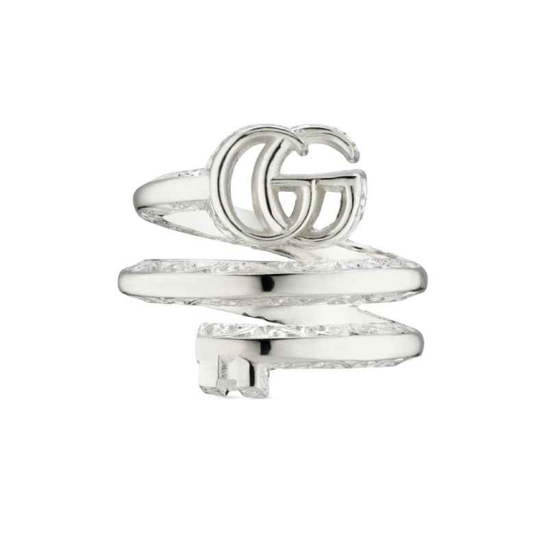 ANELLO DOPPIA BANDA IN ARGENTO 15 DONNA GUCCI GG MARMONT ANELLO DOPPIA BANDA IN ARGENTO 15 DONNA GUCCI GG MARMONT