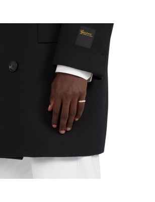 ANELLO IN ARGENTO 4MM MISURA 15 UOMO-DONNA GUCCI INTERLOCKING G YBC774049001015 Gucci