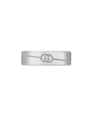 ANELLO IN ARGENTO MISURA 15 UOMO-DONNA GUCCI INTERLOCKING G YBC774052001015 Gucci