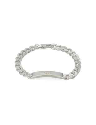 BRACCIALE IN ARGENTO UOMO GUCCI INTERLOCKING G YBA774054001019 Gucci