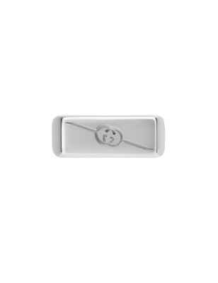 ANELLO IN ARGENTO MISURA 15 UOMO GUCCI INTERLOCKING G YBC774038001015 Gucci