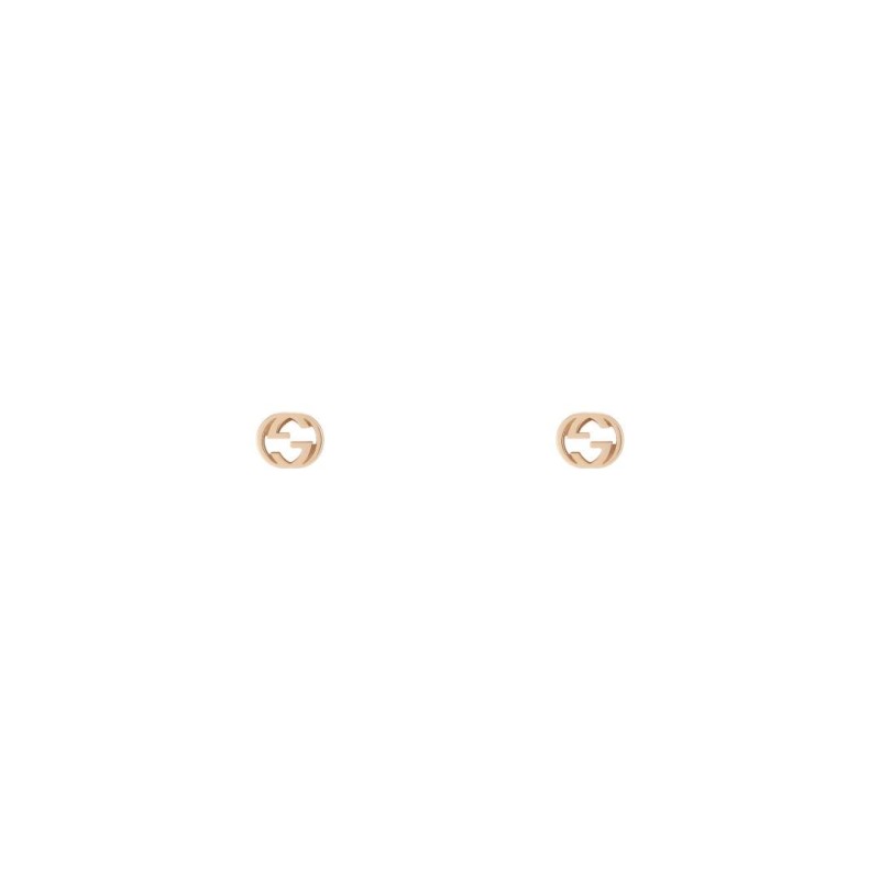 ORECCHINI ORO ROSA DONNA GUCCI INTERLOCKING G