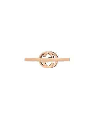 ANELLO ORO ROSA DIAMANTI DONNA GUCCI INTERLOCKING G