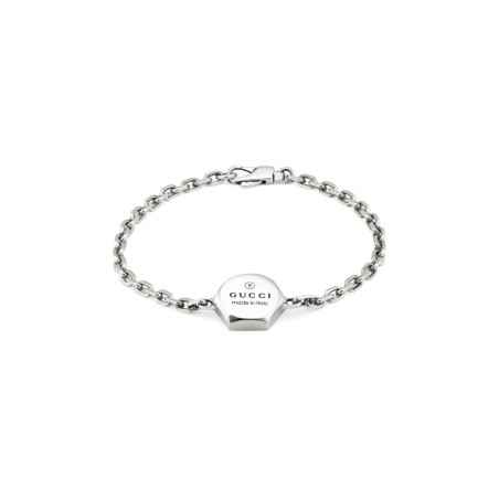 BRACCIALE IN ARGENTO 19CM UOMO-DONNA GUCCI TRADEMARK YBA779169001019 Gucci