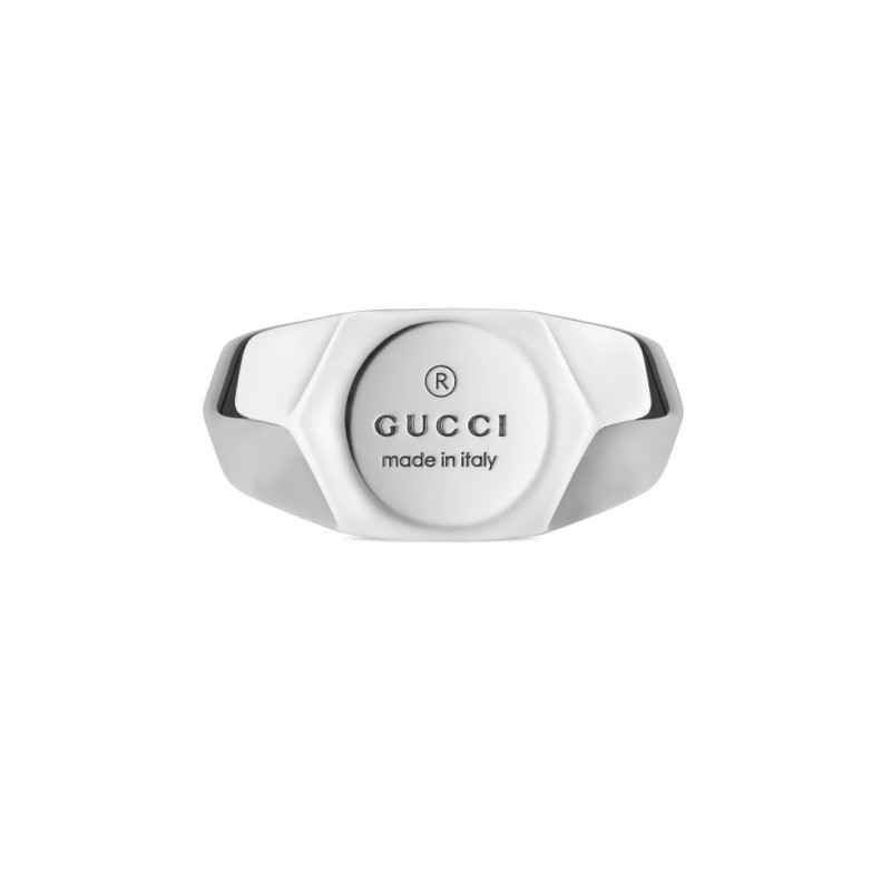 ANELLO IN ARGENTO MISURA 13 UOMO-DONNA GUCCI TRADEMARK ANELLO IN ARGENTO MISURA 13 UOMO-DONNA GUCCI TRADEMARK