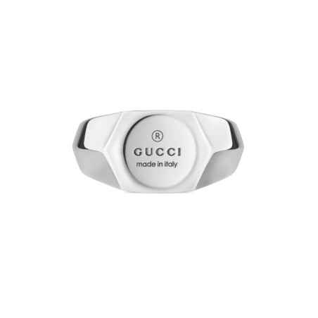 ANELLO IN ARGENTO MISURA 15 UOMO-DONNA GUCCI TRADEMARK YBC779162001015 Gucci