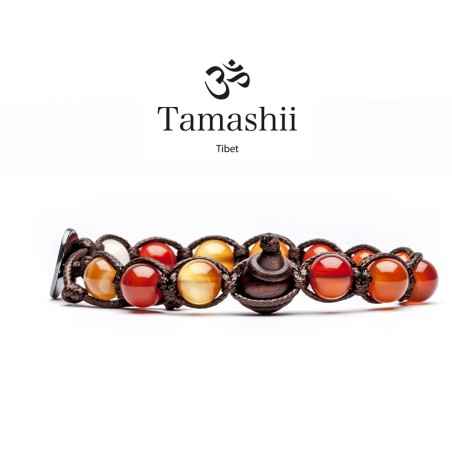BRACCIALE CORNIOLA UOMO-DONNA TAMASHII 1 GIRO BHS900-19 Tamashii