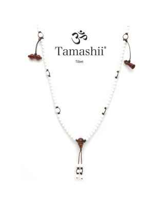 COLLANA AGATA BIANCA UOMO-DONNA TAMASHII LUNGHE NHS1500-14 TAMASHII