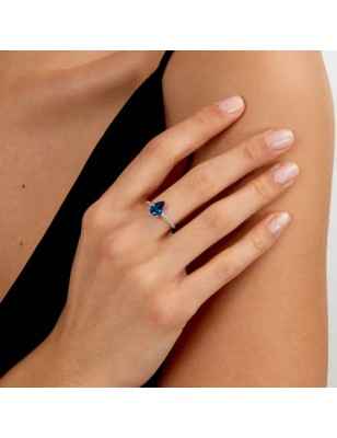 ANELLO TESORI ZIRCONE GOCCIA BLU MIS.14 DONNA MORELLATO  SAIW204014 Morellato