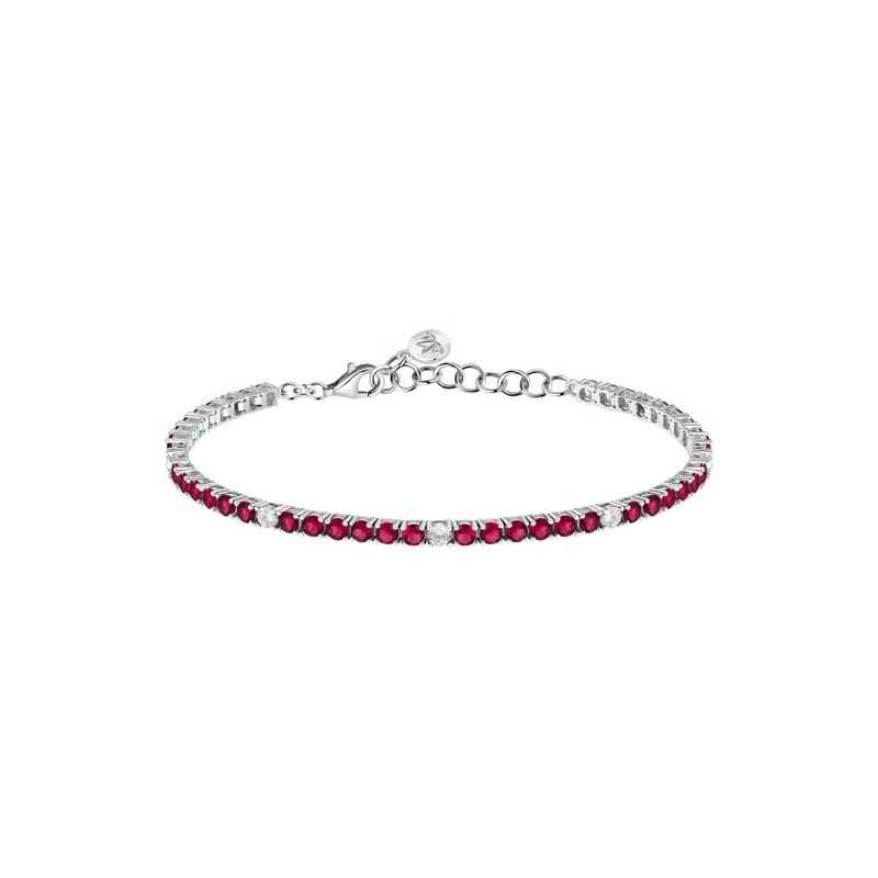 BRACCIALE TENNIS ZIRCONI ROSSI E BIANCHI DONNA MORELLATO 