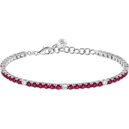 BRACCIALE TENNIS ZIRCONI ROSSI E BIANCHI DONNA MORELLATO  SAIW230 Morellato