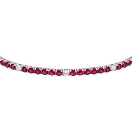 BRACCIALE TENNIS ZIRCONI ROSSI E BIANCHI DONNA MORELLATO 